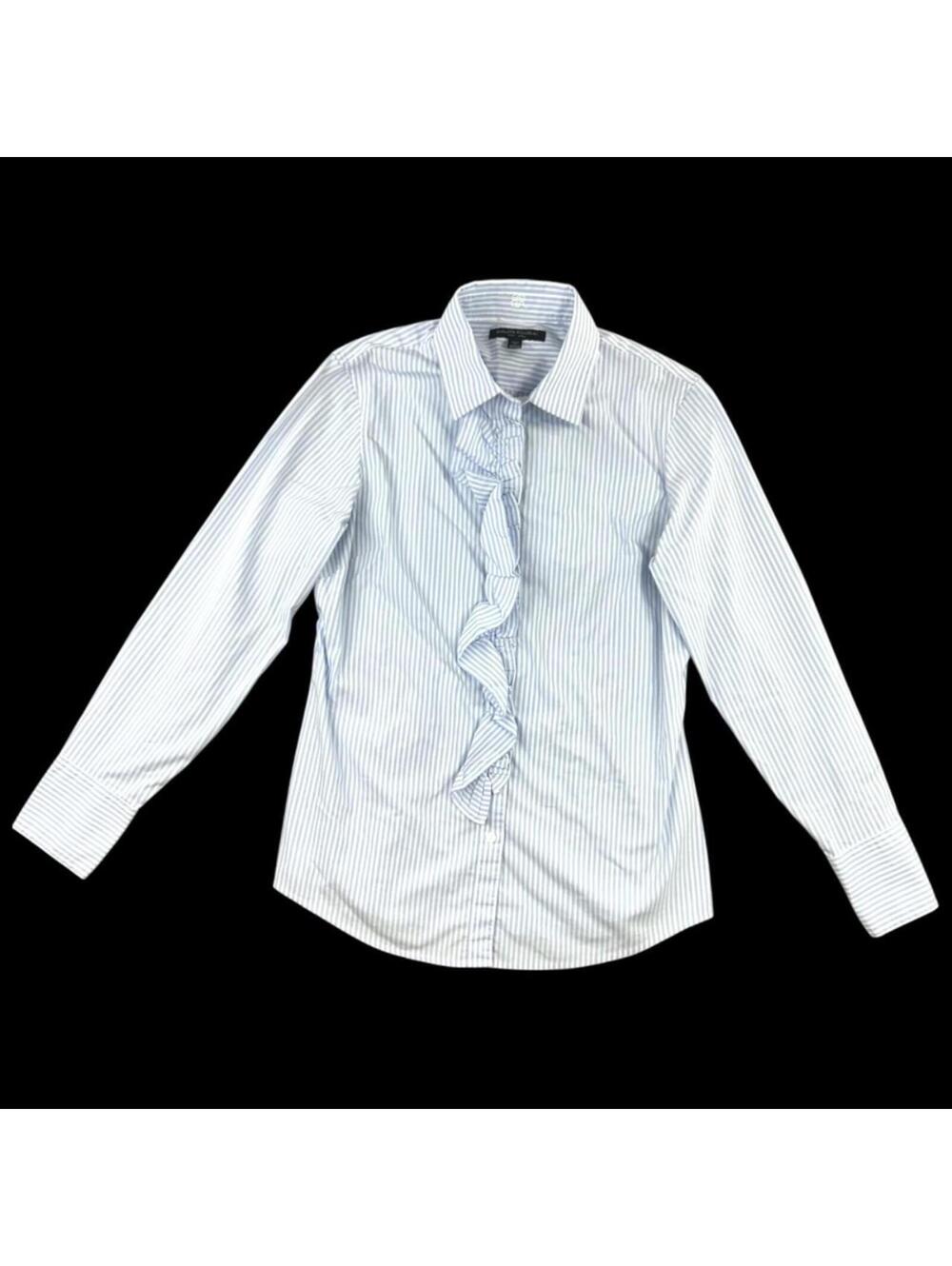 Banana Republic Riley Tailored Ruffle Button Down - Picture 2 of 8